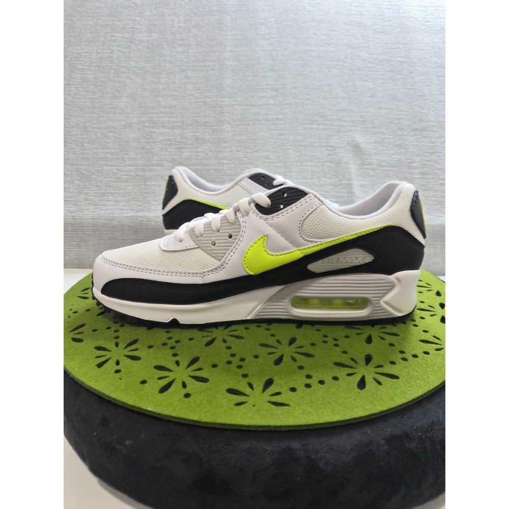 Nike Air Max 90 CZ1846-100 Mens 8.5 Running Shoes White Black Athletic Sneakers - Picture 7 of 14